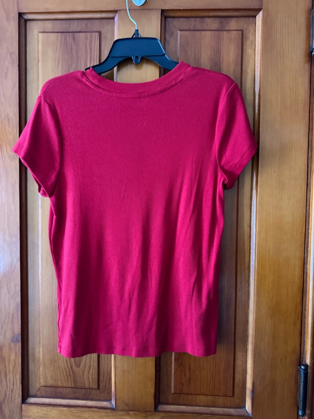 a new day Red Short Sleeve Crewneck Top Size XL - Picture 2 of 6